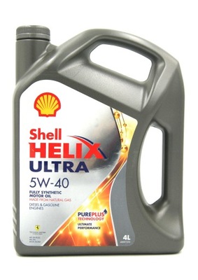 Olej silnikowy SHELL HELIX ULTRA 5W40 A3/B4 4L