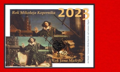 CM 5287 Karta Maksimum Kopernik 550 r. urodzin LUX