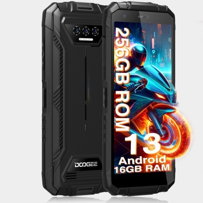 DooGee S41Max Smartfon 16 GB/256 GB Android 13 5,5" IPS HD+ 6300 mAh 13 MP SIM