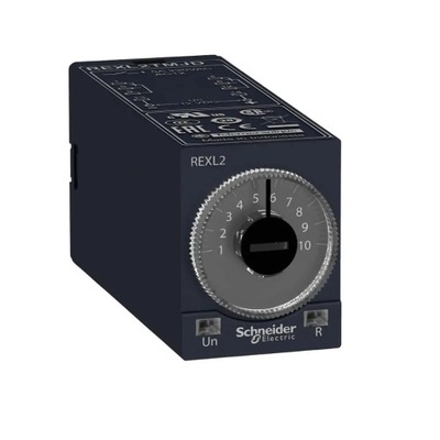 REXL2TMJD ON-DELAY TIMING RELAY - 0.1 S..100 H - 12 V DC - 2 OC -- R~7213