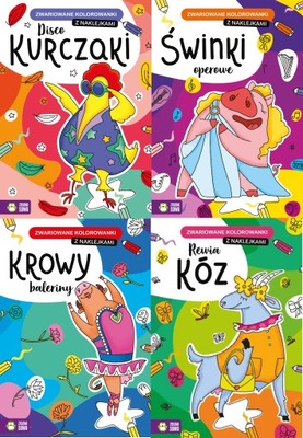 Zwariowane kolorowanki Zestaw Zwierzaków