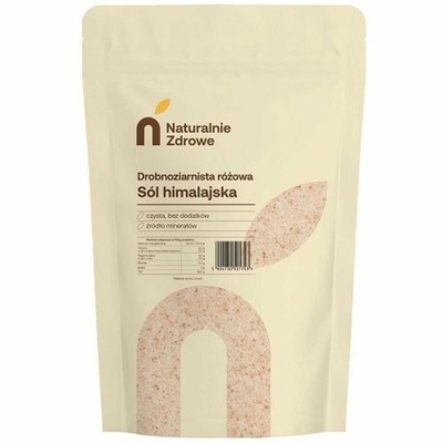 Sól Himalajska Drobna 1kg - Naturalnie Zdrowe