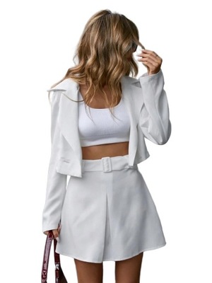 M KOMPLET SPÓDNICA MINI I MARYNARKA