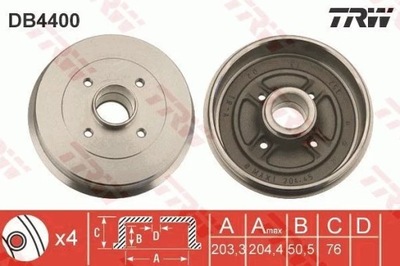 DB4400 BEBEN BRAKE RENAULT TWINGO II 07-  