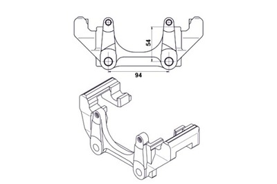 ATE ABETE SOPORTE DE FRENADO PARTE DELANTERA L/P AUDI 100 C4 A3 A4 B5 A6 C4  