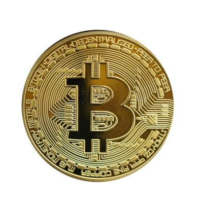 Bitcoin - moneta kolekcjonerska BTC w kapslu 40mm
