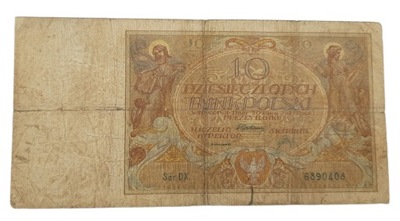 Stary Banknot kolekcjonerski Polska 10 zł 1929