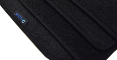 KIA CERATO 2004-2007R. MATS VELOUR BLACK SILVER + LAM  