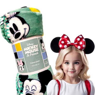 Kocyk polarowy Pled Koc z polaru polar 100 x 150cm Myszka Mickey i Minnie