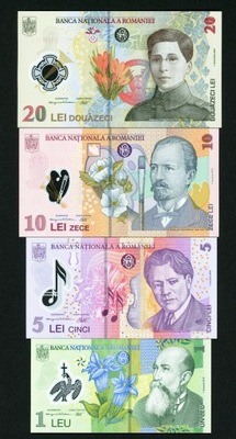 2.gu.Zest.Rumunia, Banknoty szt.4, St.1