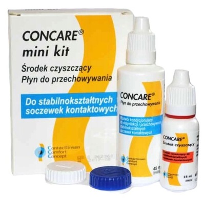 Płyn do soczewek twardych CONCARE mini kit