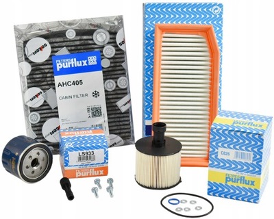 Purflux набір фільтрів renault captur i 1.5 dci dacia sandero 1.5 dci 84km фото №1
