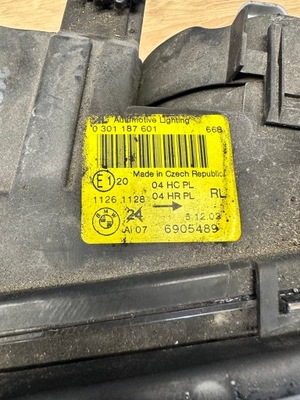 Лампа лівий перед передня bmw e46 compact оригінальний номер 6905489 uk фото №1