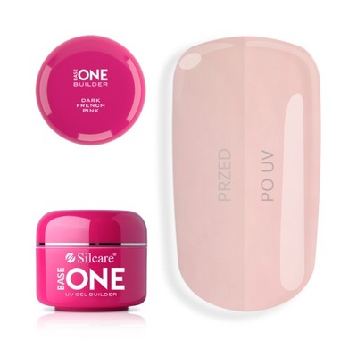 Silcare Żel UV Base One French Pink Dark 5 g