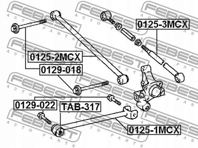 WAHACZ, SUSPENSIÓN RUEDAS FEBEST 0125-1MCX  