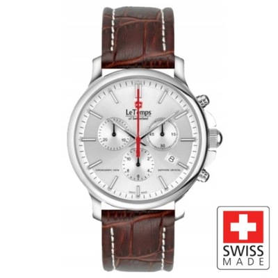 Szwajcarski zegarek męski Le Temps LT1057.11BL12