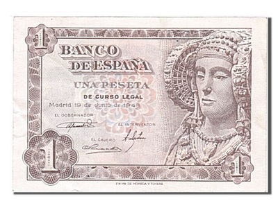 Banknot, Hiszpania, 1 Peseta, 1948, 1948-06-16, UN