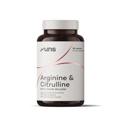 UNS ARGININE & CITRULLINE 90 kaps. SIŁA, POMPA