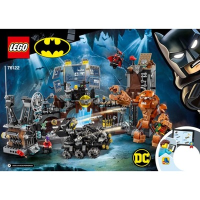 Lego Instrukcja - Batcave Clayface Invasion 76122