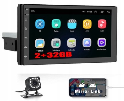 RADIO GPS 1 DIN 7 CALI ANDROID 12 USB BT WIFI 32GB