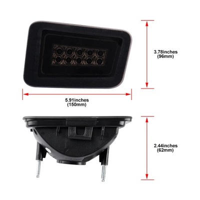 PARA HUMMER H2 05-09 LUZ FAROS TRASERO DE PARAGOLPES 25952324 25952325 15100038  