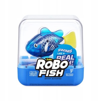 ZURU ROBO FISH ROBOFISH ALIVE PŁYWAJĄCA RYBA RYBKA NIEBIESKA