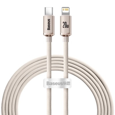 Kabel USB-C Lightning Baseus 2,4A 20W 2m shine