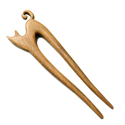 Szpilka do włosów w kształcie litery U. Suszarka z drewnianymi szpilkami