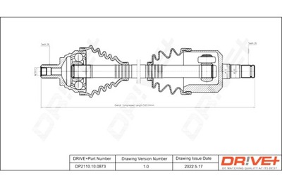 DRIVE+ PUSAŠIS PAVAROS SKODA OCTAVIA 14- L 