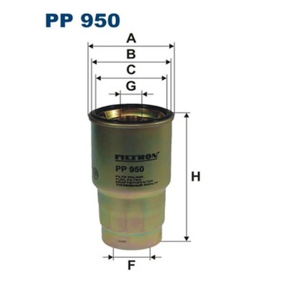 FILTRO COMBUSTIBLES FILTRON PP 950  