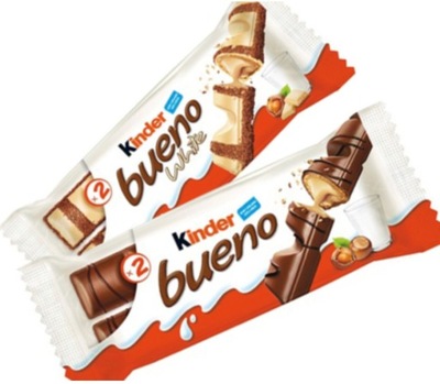 Zestaw Kinder Bueno White 2szt x 39g batony Ferrero dzieci z nadzieniem