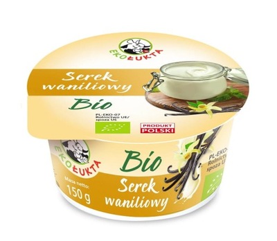 Serek o smaku waniliowym bio 150 g eko łukta