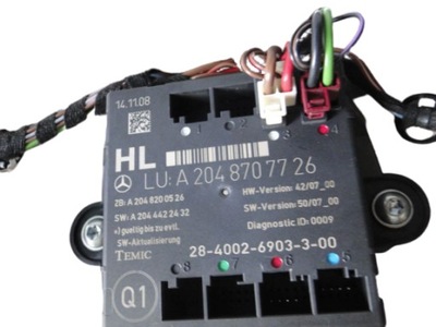 Mercedes glk x204 204 модуль двері ліва a2048707726 фото №1