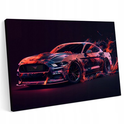 Obraz na płótnie 100x70cm Ford Mustang Samochód Sp