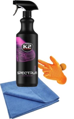 K2 Spectrum Pro 1l Quick Detailer + mikrofibra i rękawiczki