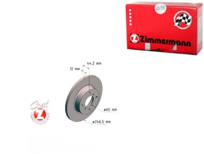 Zimmermann комплект диск тормозных 9193872 47007 фото №1