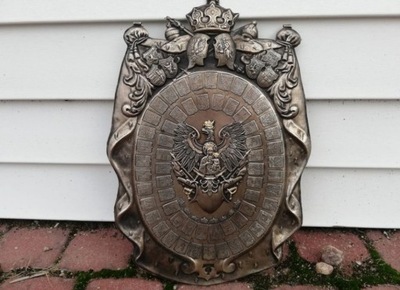 PIĘKNY RYNGRAF Z ORŁEM POLSKI I MATKĄ BOSKĄ, PATRIOTYCZNY