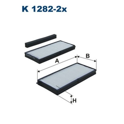 FILTR, VĖDINIMAS VIETOS PASAZERSKIEJ FILTRON K 1282-2X 