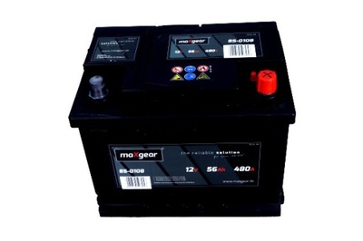 MAXGEAR BATTERY 12V 56AH 480A L- 242X175X190  