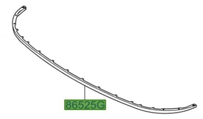 Hyundai grand santa fe 2016-2019 молдинг бампера фото №1