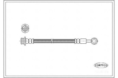 ПАТРУБОК ТОРМОЗНОЙ GIĘTKI NISSAN CORTECO