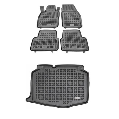 RUBBER SET MATS I MAT SEAT IBIZA V OD 2017 ONE FLOOR BOOT  