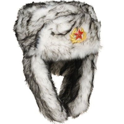 Czapka Uszatka Uszanka FUTRZANA ZSRR Shapka Bi XXL