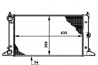 BEHR-HELLA РАДИАТОР ДВИГАТЕЛЯ BEHR HELLA YM218005DA