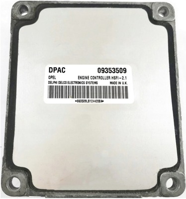 ECU OPEL 1.6 HSFI-2.1 Z16SE 09353509 DPAC ŠVARUS 