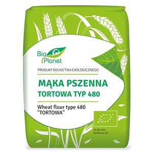 MĄKA PSZENNA TORTOWA TYP 480 BIO 1 kg BIO PLANET