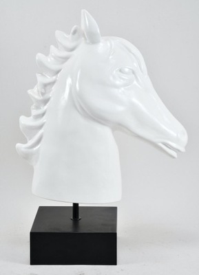 Porcelanowa głowa konia figura figurka 51 cm