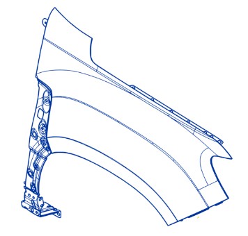 Крыло правый передний dacia duster ii фото №1