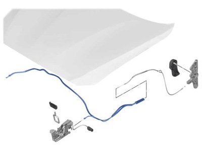 Bmw оригинальный номер 51237411315 трос передней крышки фото №1