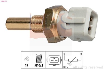 SENSOR TEMPERATURA DE LÍQUIDO REFRIGERACIÓN VW A80/100 1-830-171  